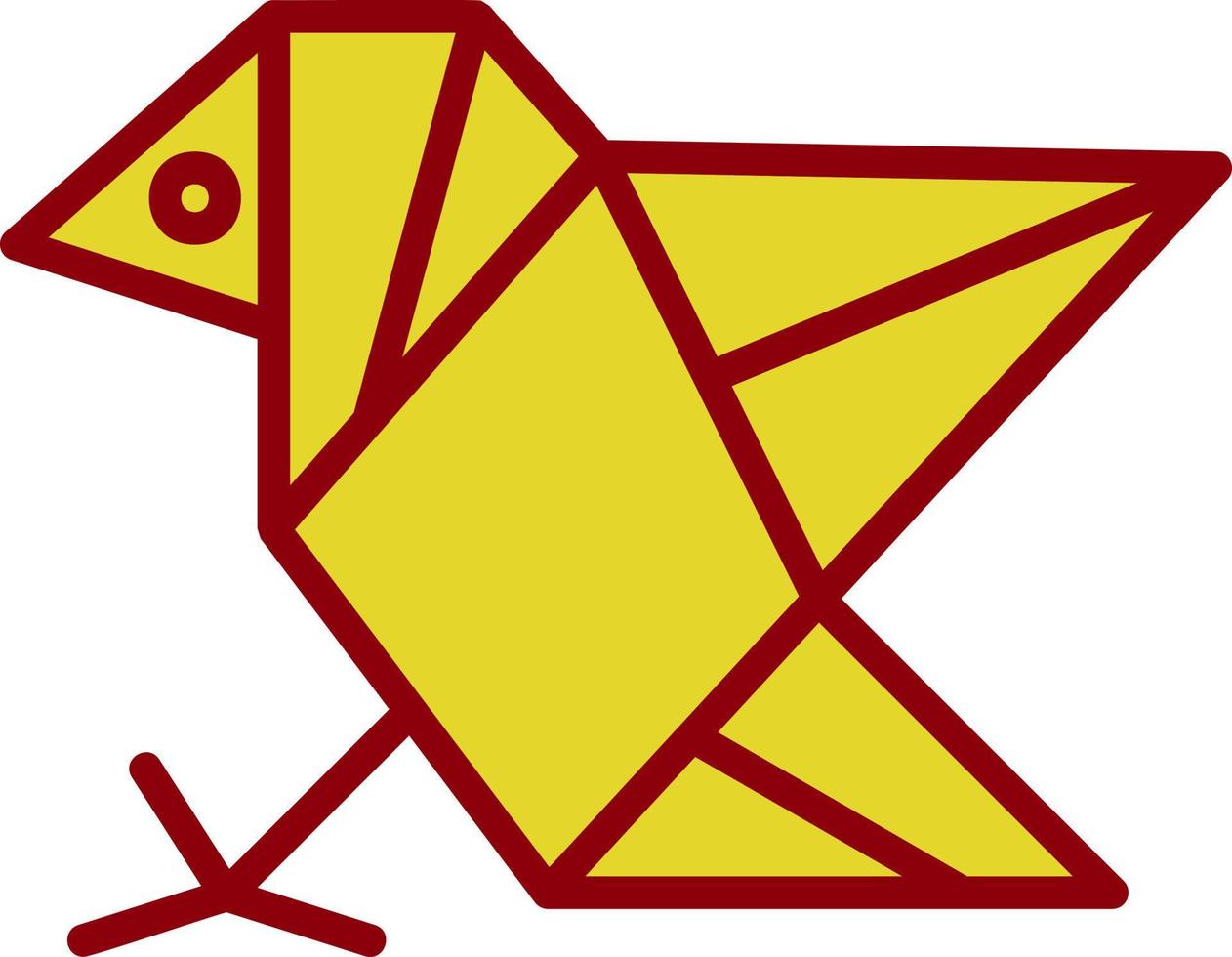 Origami-Vektor-Icon-Design vektor
