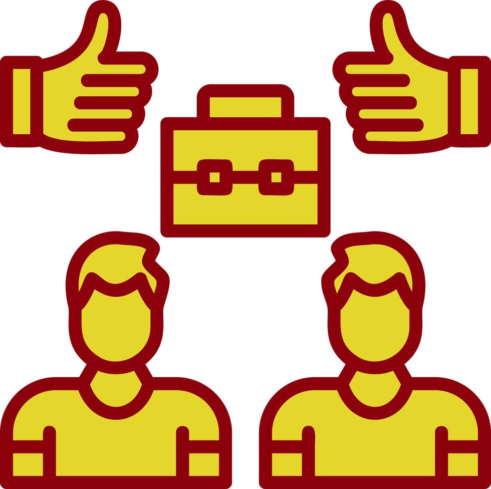 Partnerschaftsvektor-Icon-Design vektor