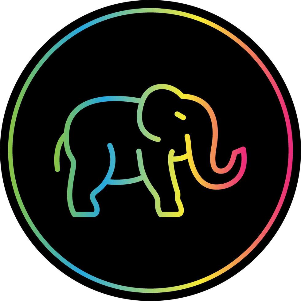 Elefant-Vektor-Icon-Design vektor