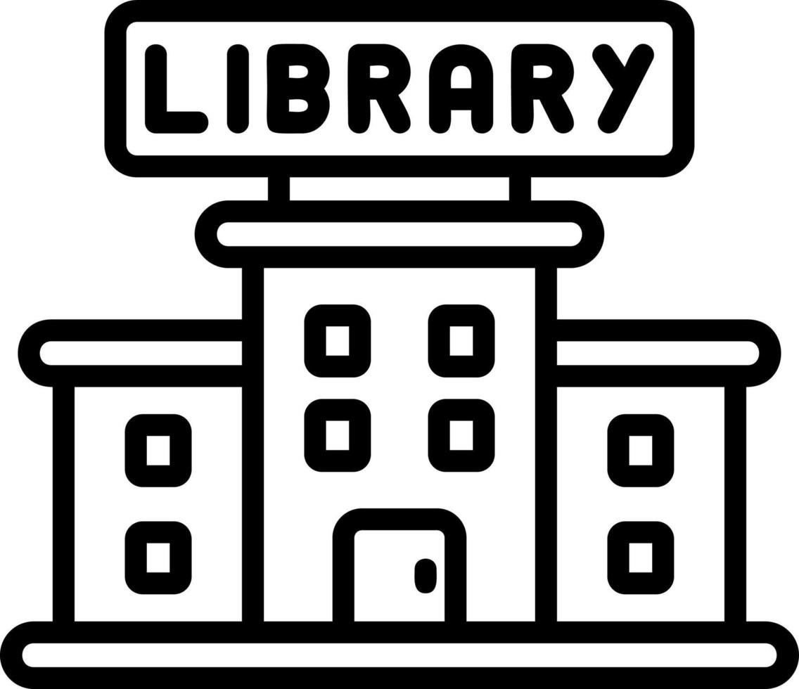 Bibliothek-Vektor-Icon-Design vektor