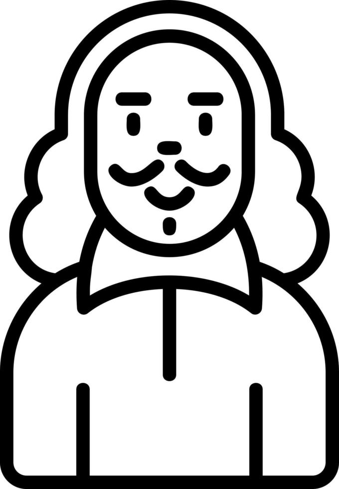 Shakespeare-Vektor-Icon-Design vektor