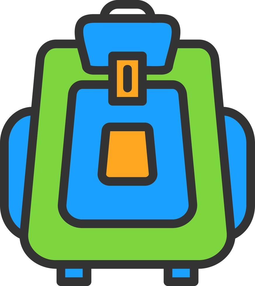 Rucksack-Vektor-Icon-Design vektor