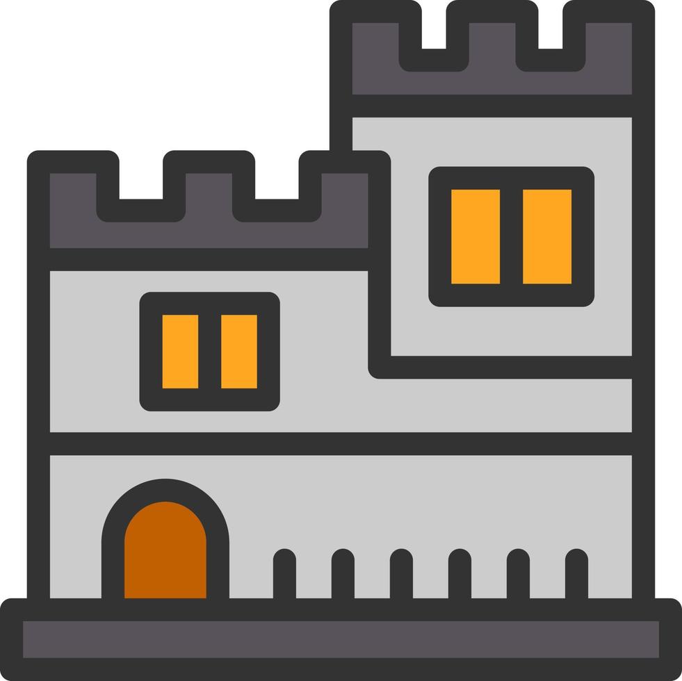 Schloss-Vektor-Icon-Design vektor