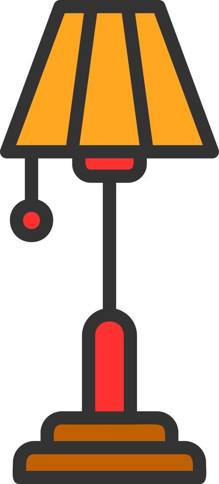 Stehlampe-Vektor-Icon-Design vektor