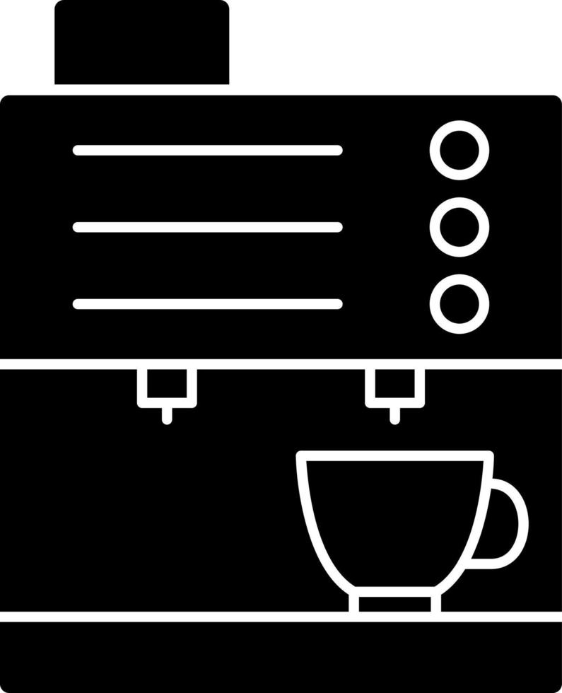 Kaffeemaschine-Vektor-Icon-Design vektor