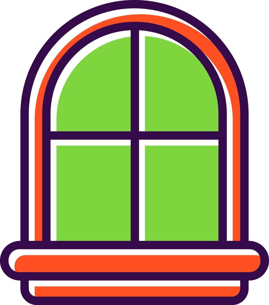 Fenster-Vektor-Icon-Design vektor