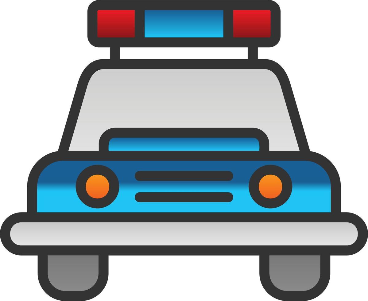 Polizeiauto-Vektor-Icon-Design vektor