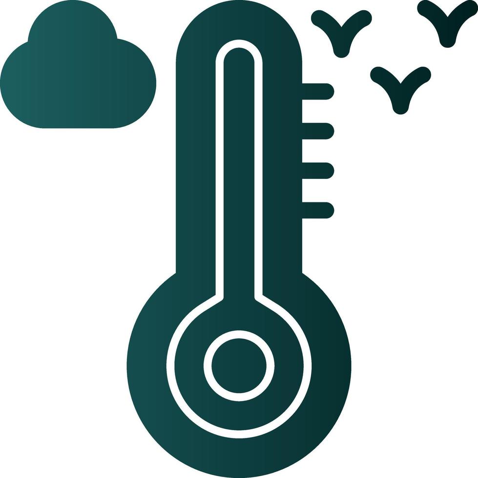 Temperatur-Vektor-Icon-Design vektor