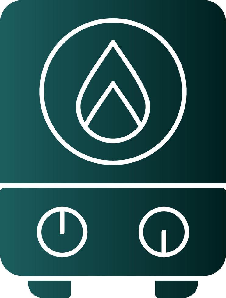 Warmwasserbereiter-Vektor-Icon-Design vektor