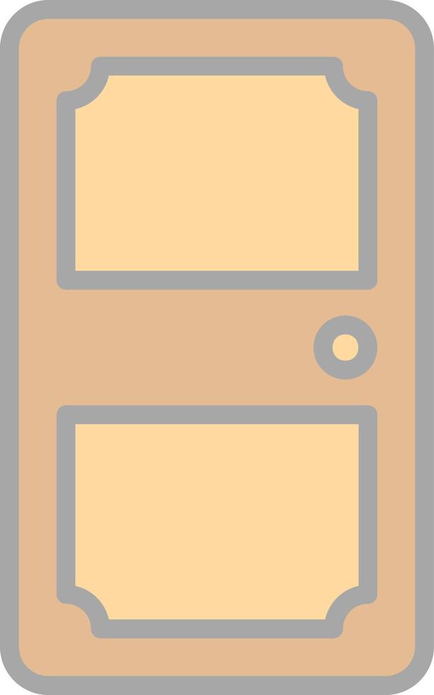 Tür-Vektor-Icon-Design vektor