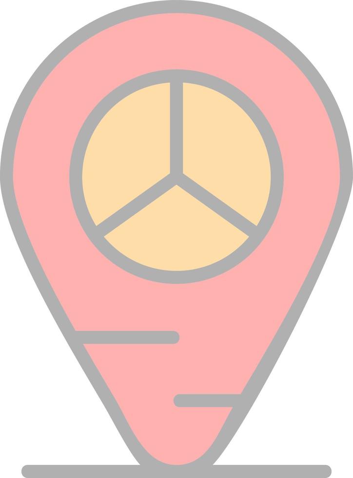 Frieden Lage Vektor-Icon-Design vektor