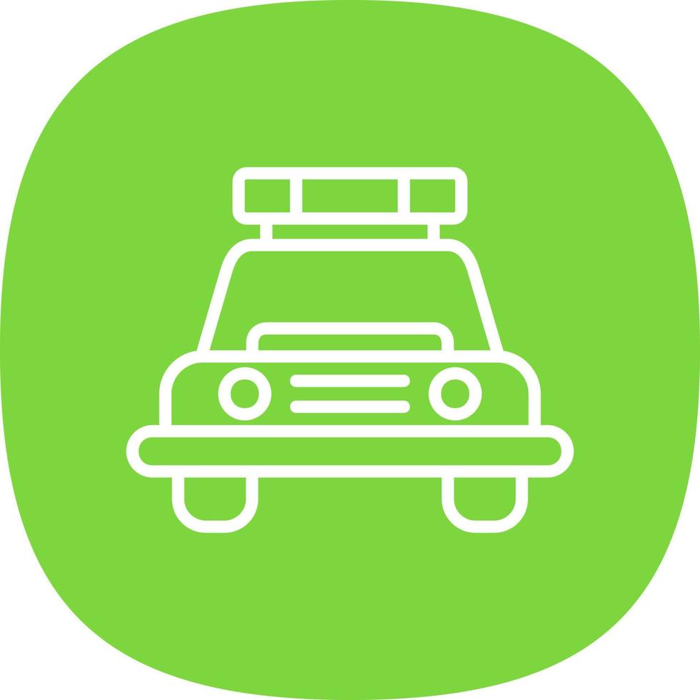 Polizeiauto-Vektor-Icon-Design vektor