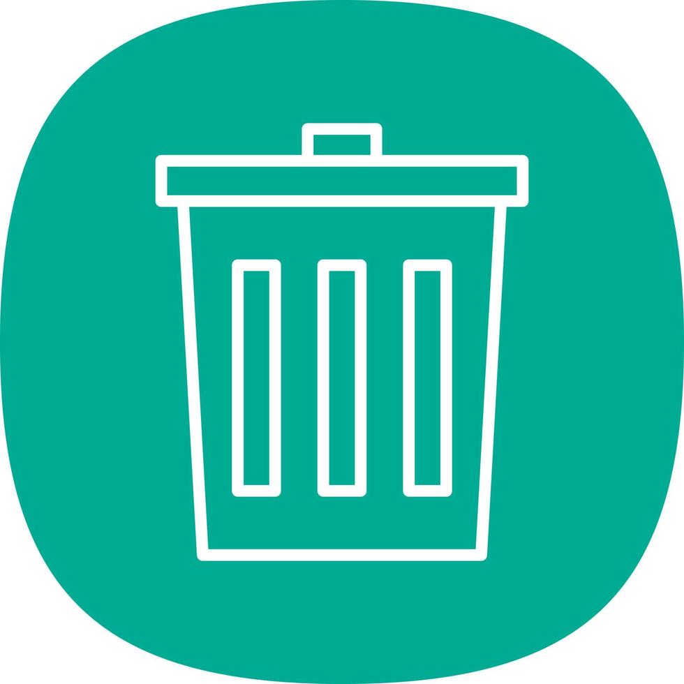 Trash-Vektor-Icon-Design vektor