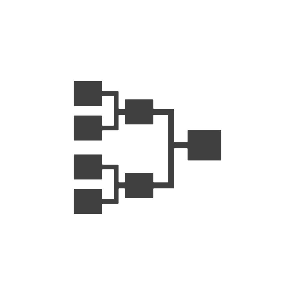 Datenbank, Server, Diagrammvektorsymbol. datenelement für die illustration von mobilen konzepten und web-apps. Dünnliniensymbol für Website-Design und -Entwicklung. Vektorsymbol auf weißem Hintergrund vektor