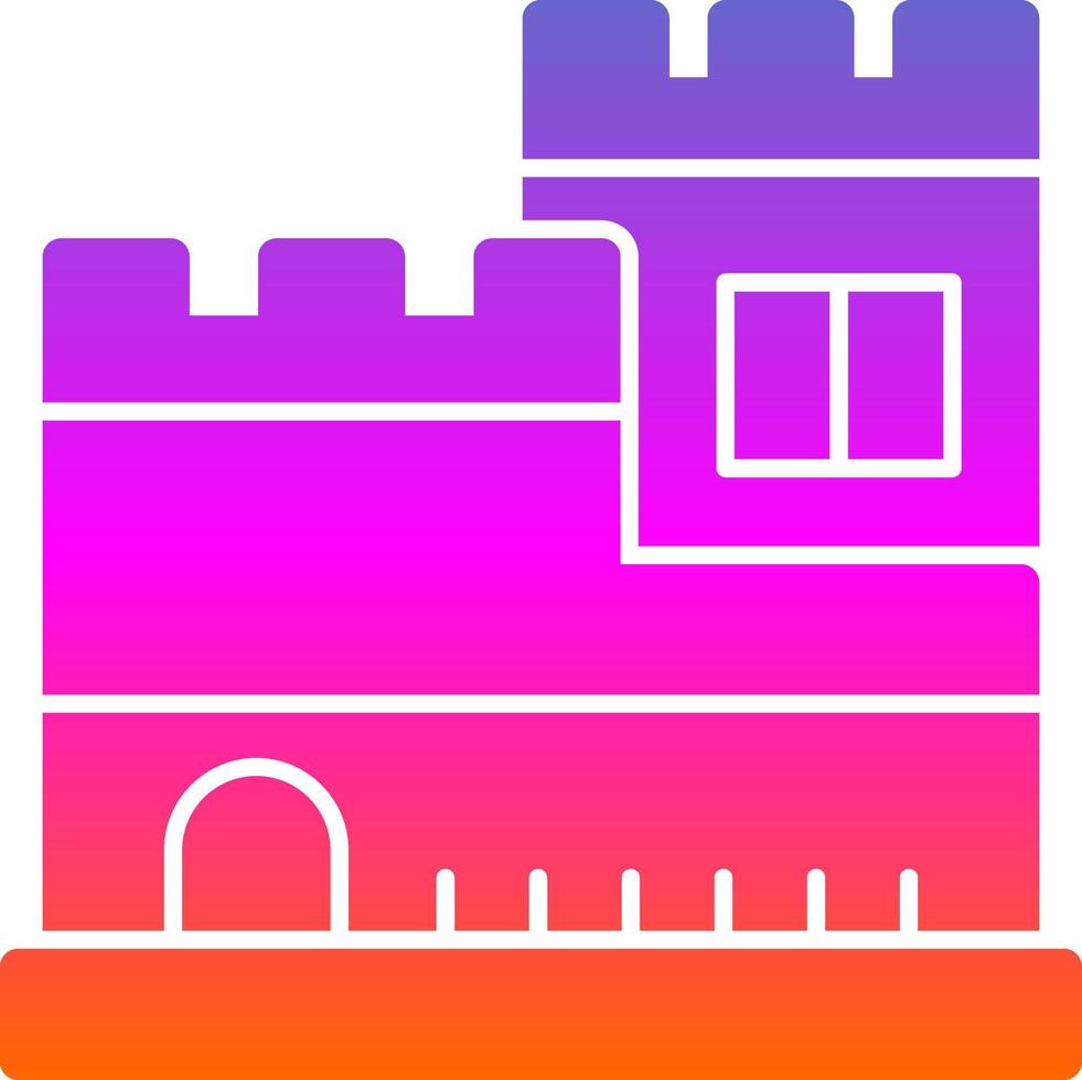 slott vektor ikon design