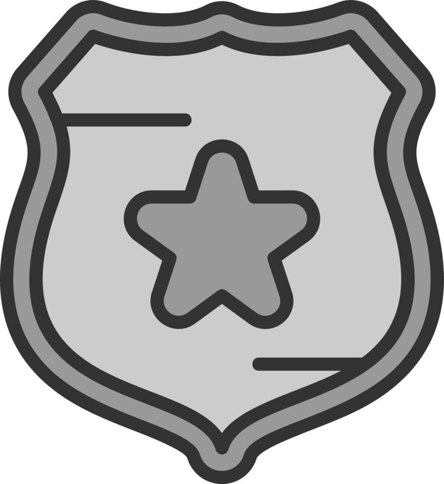 Polizei Schild Vektor Icon Design