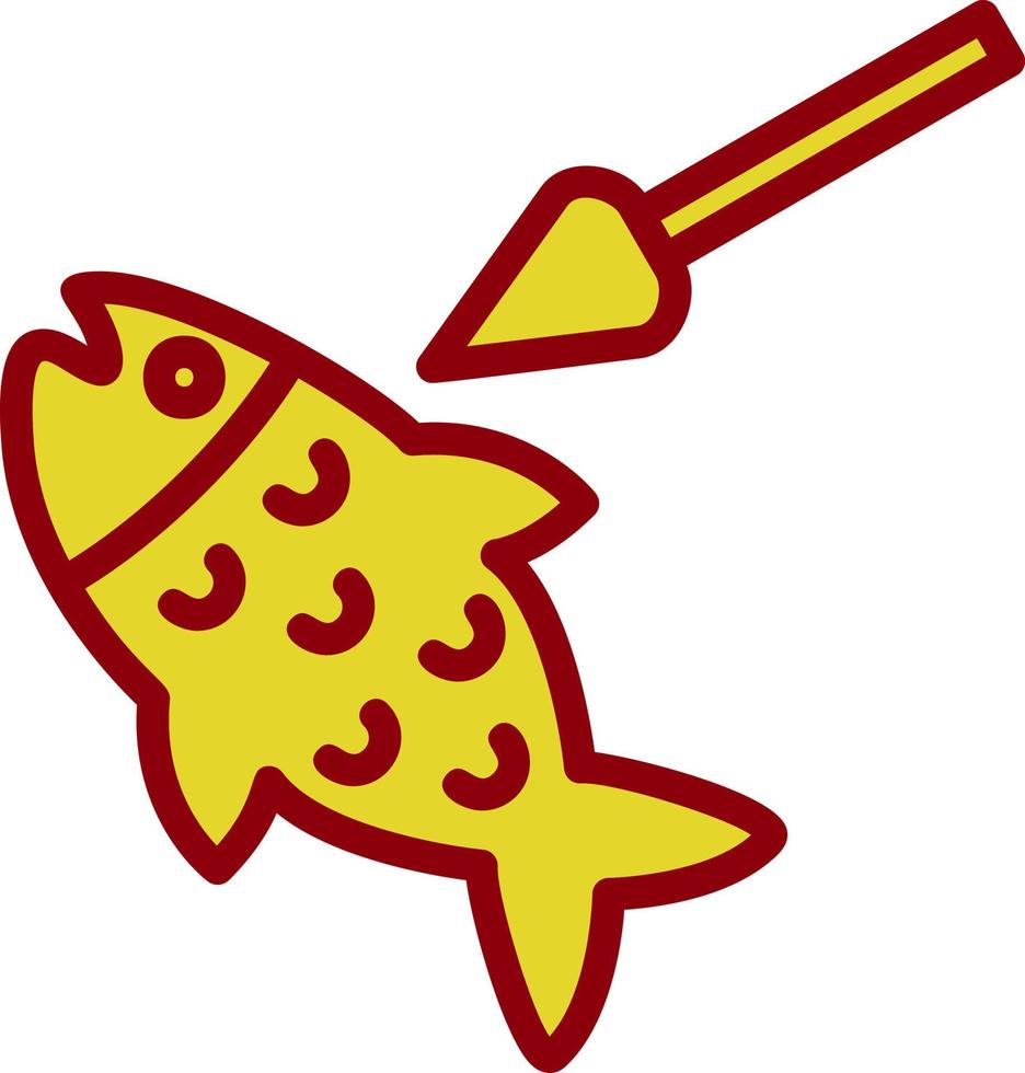 Speerfischen-Vektor-Icon-Design vektor