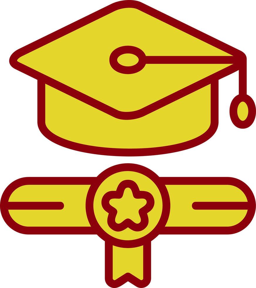 Graduierung Vektor-Icon-Design vektor