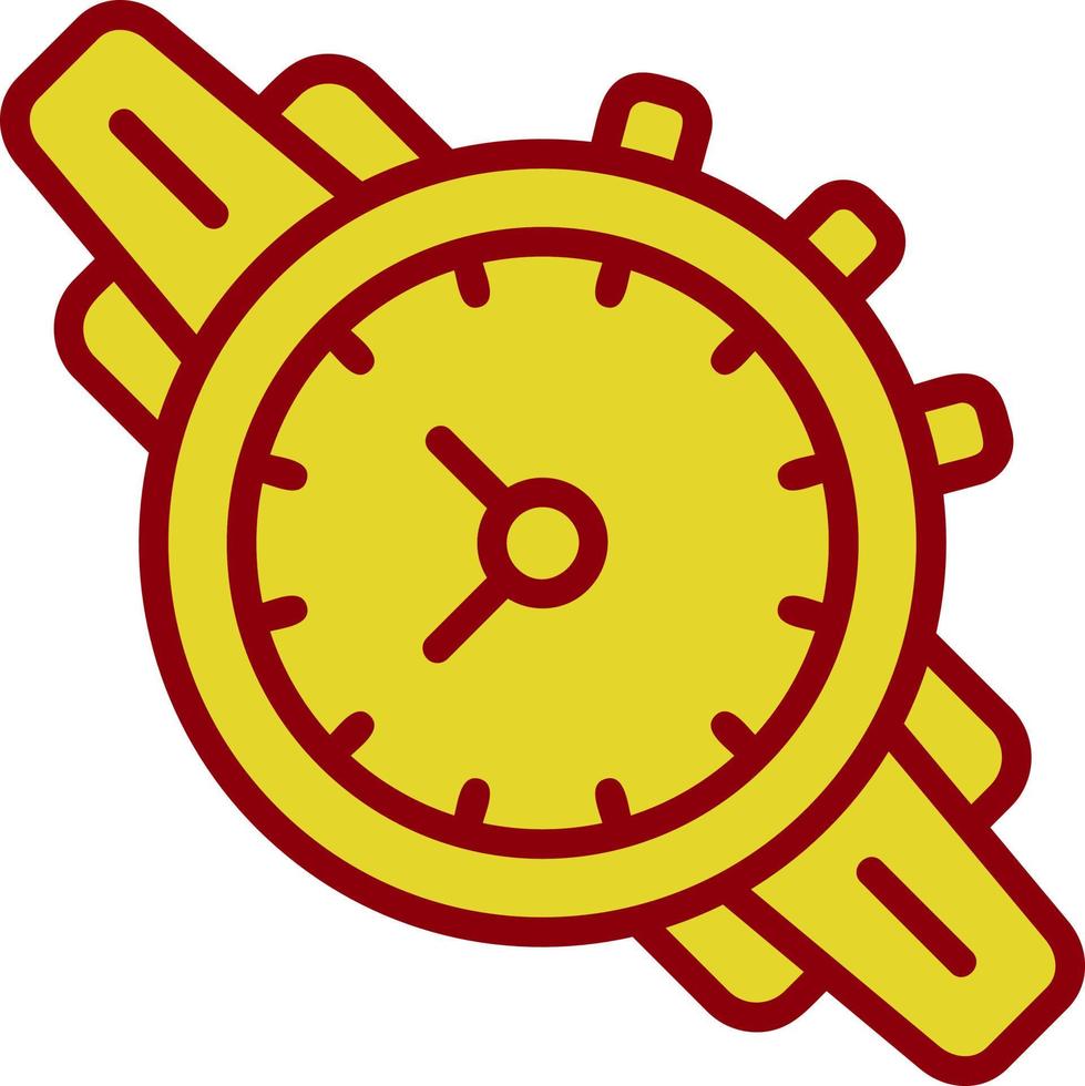 Armbanduhr-Vektor-Icon-Design vektor