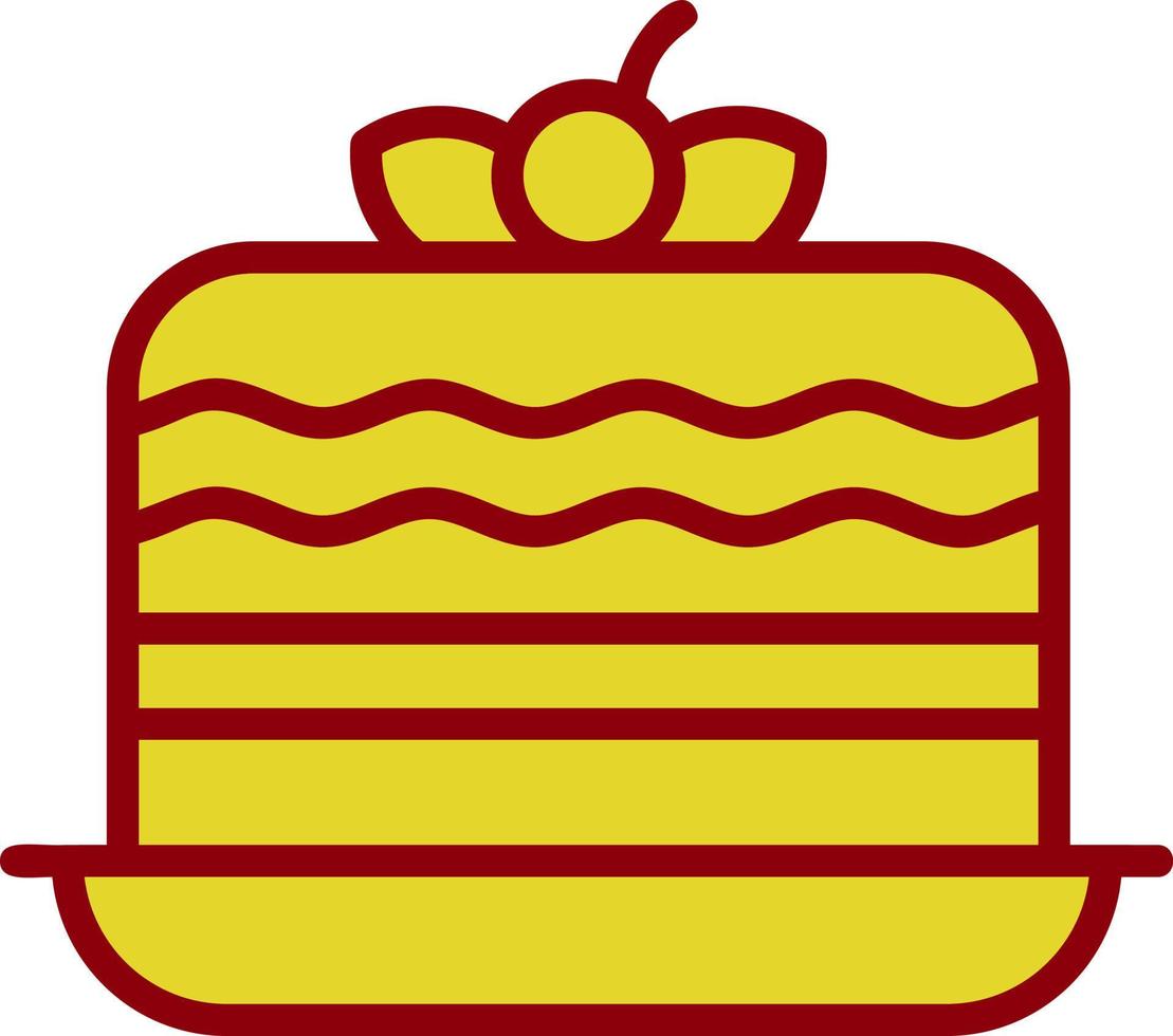 Kuchen-Vektor-Icon-Design vektor