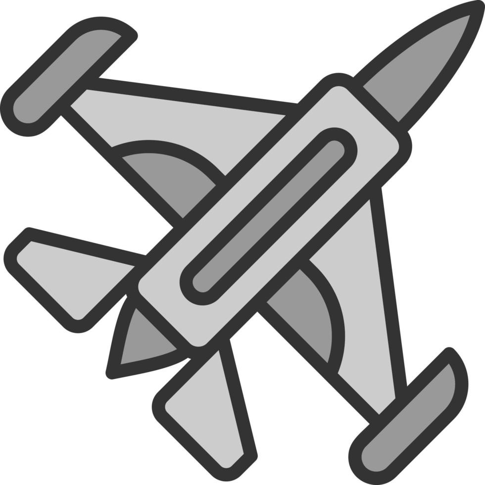 Düsenflugzeug-Vektor-Icon-Design vektor