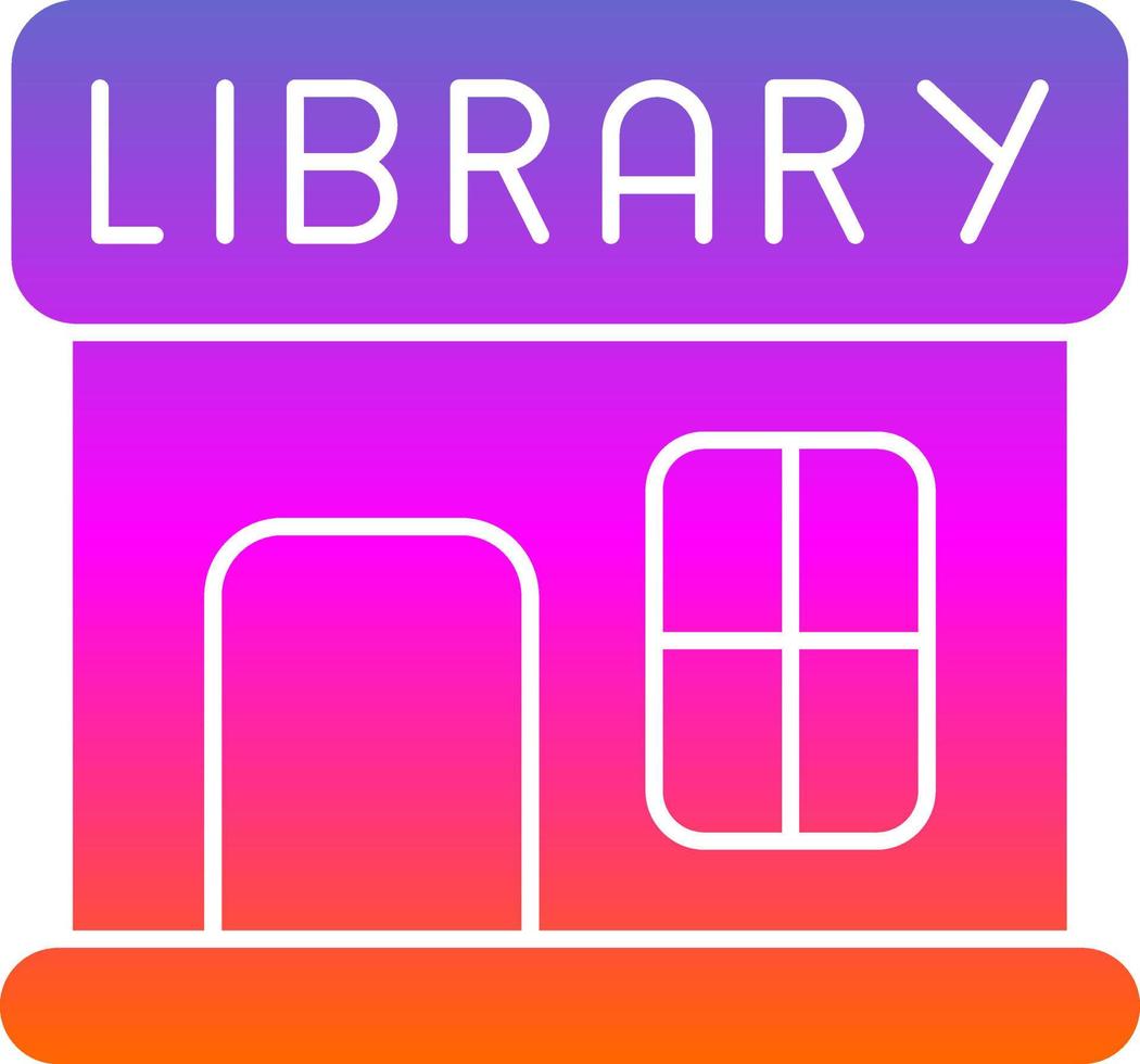 Bibliothek-Vektor-Icon-Design vektor