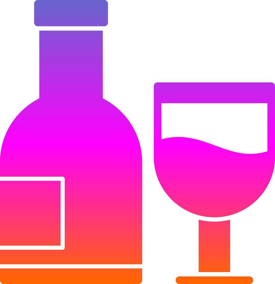 alkoholhaltig dryck vektor ikon design
