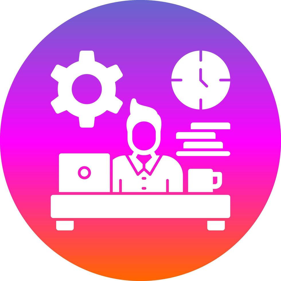 Workaholic-Vektor-Icon-Design vektor