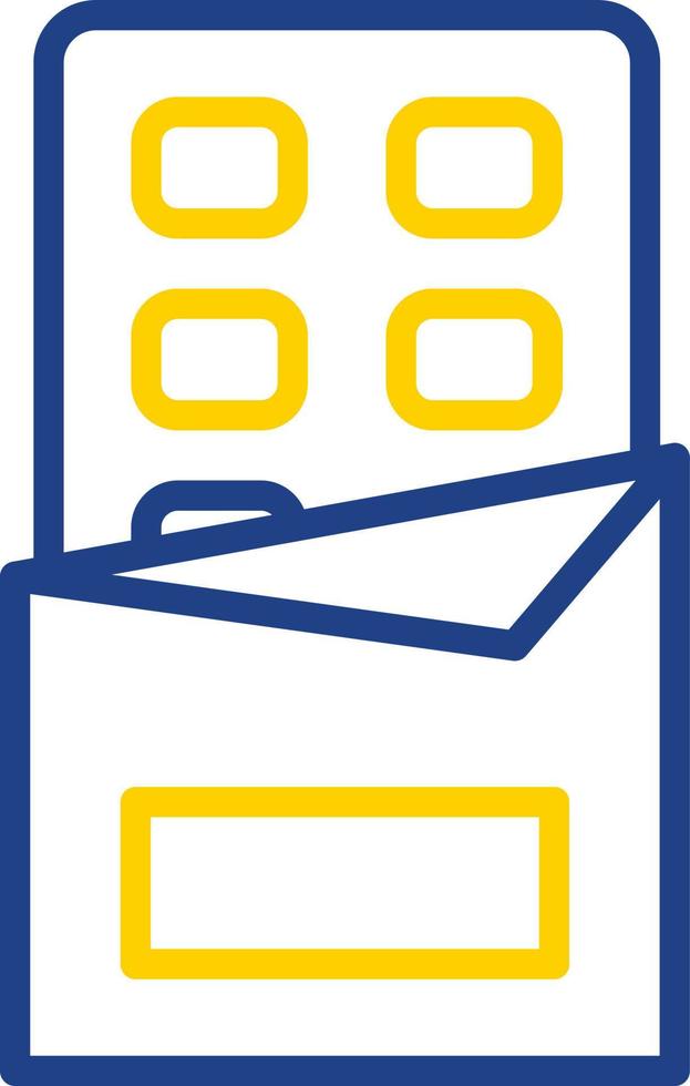 Schokoladen-Vektor-Icon-Design vektor