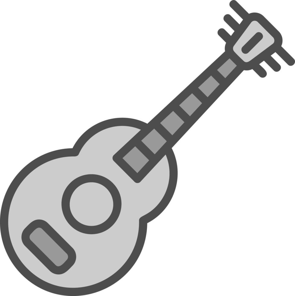 Gitarren-Vektor-Icon-Design vektor