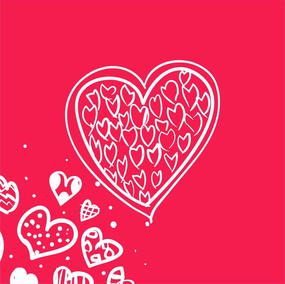 fröhlichen Valentinstag. Liebesgrußkarten für Liebhaber und geliebte Menschen. Der Valentinstag ist voller Liebe und der Bedeutung, Glück zu teilen. glückliche valentinstaggrußkarten. vektor