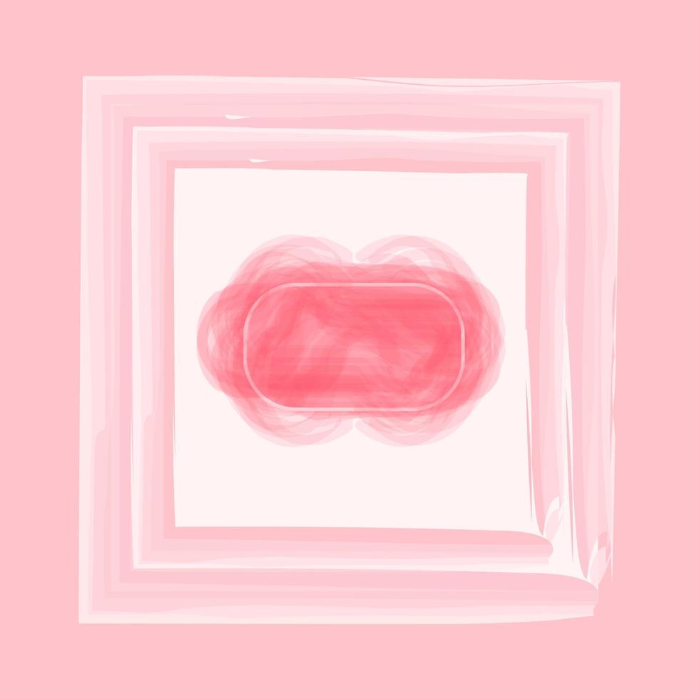 rök av Färg rosa på en vit bakgrund. vektor
