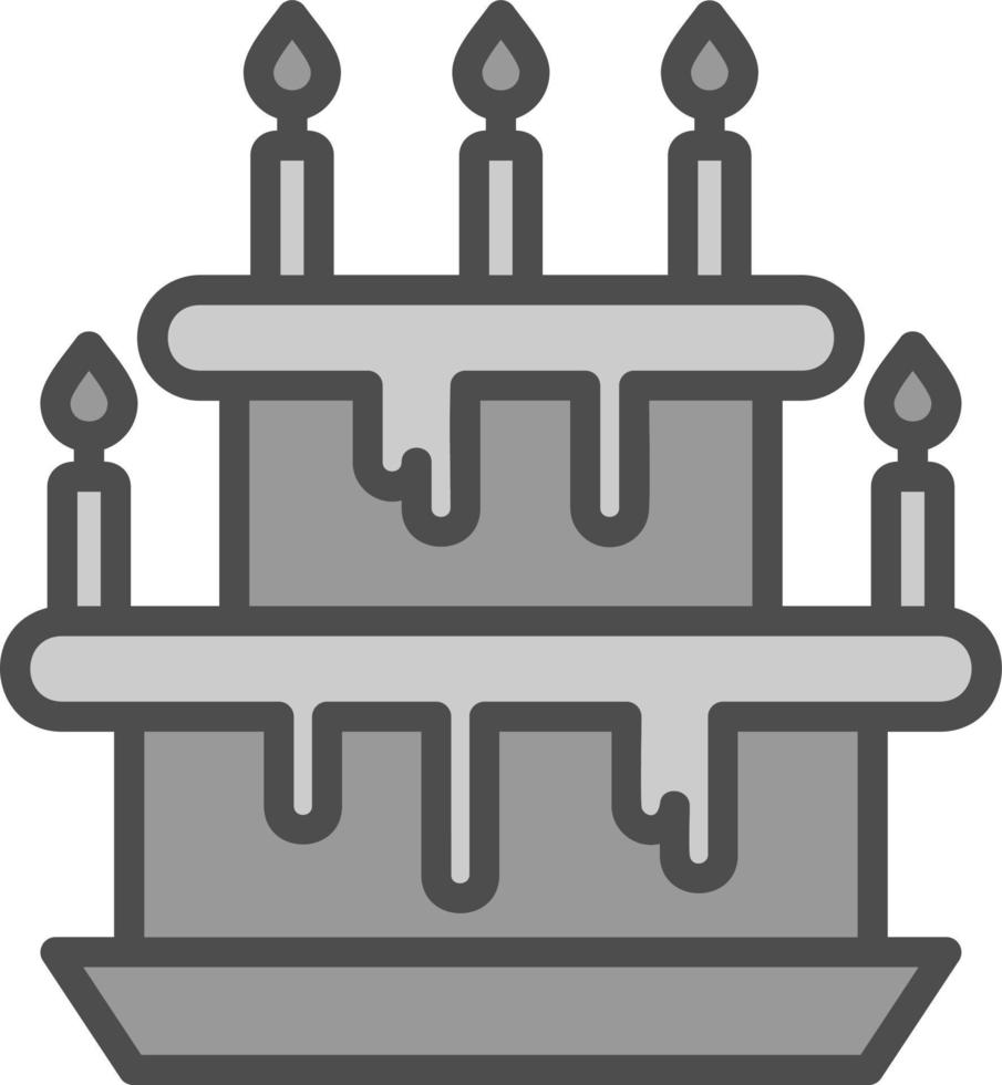 Hochzeitstorte-Vektor-Icon-Design vektor