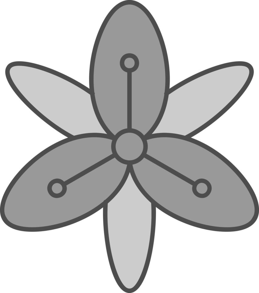 Tigerlilie-Vektor-Icon-Design vektor