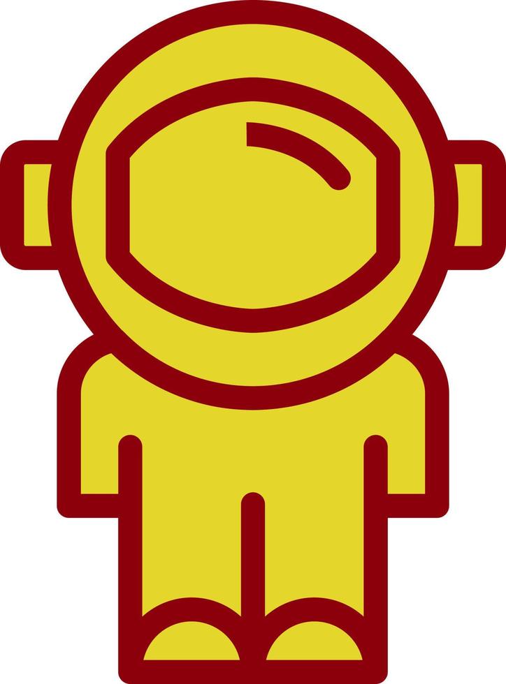 Astronauten-Vektor-Icon-Design vektor