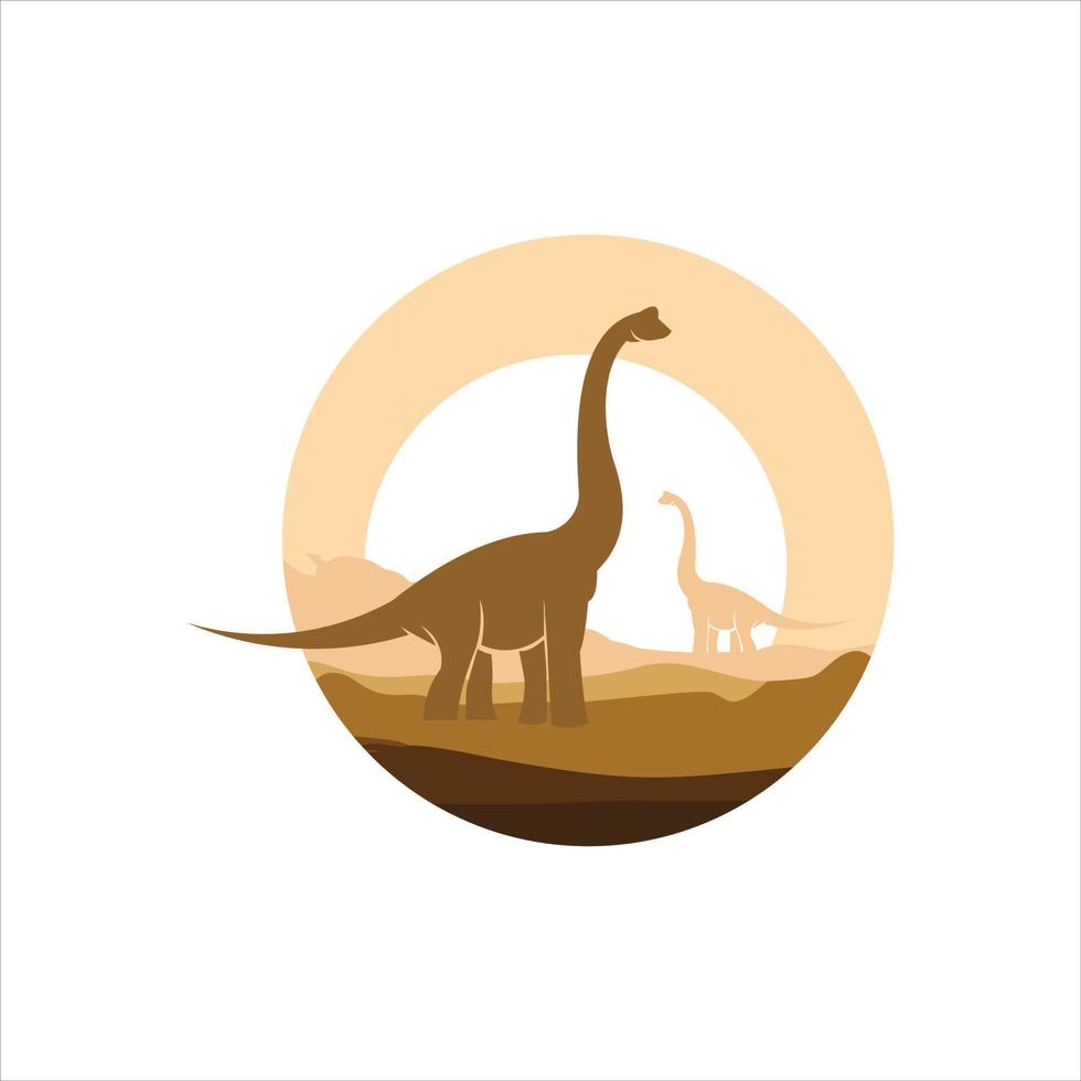 dinosaurie illustration brachiosaurus vektor konst