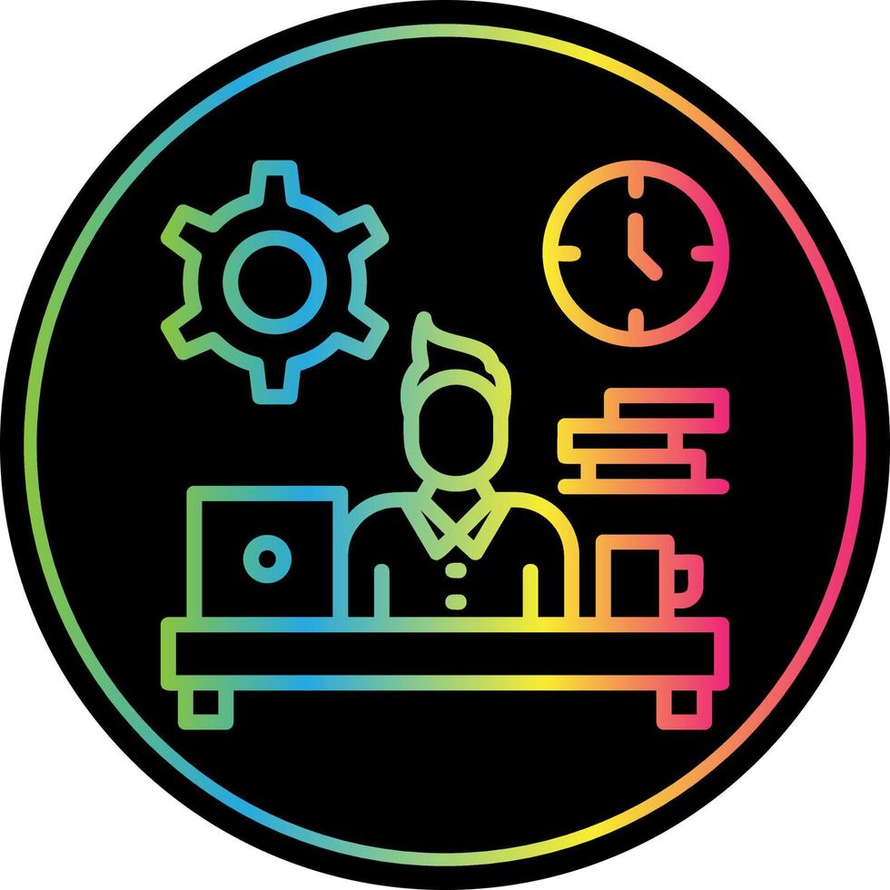 Workaholic-Vektor-Icon-Design vektor