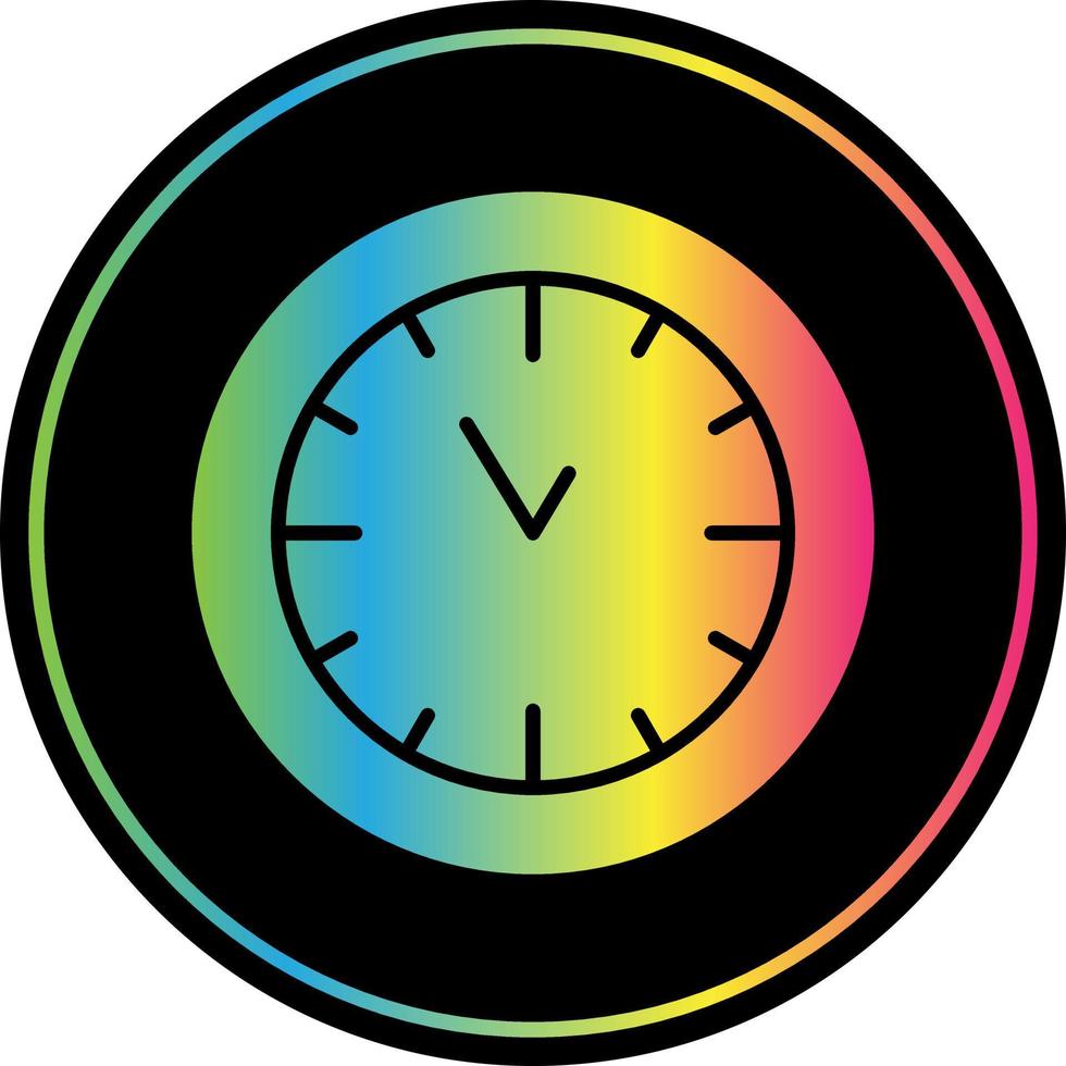 Wanduhr-Vektor-Icon-Design vektor