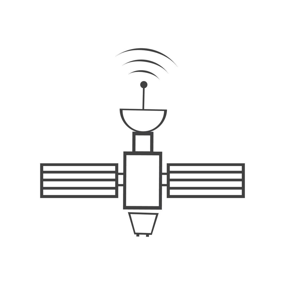 Satellitensymbol, Übertragungsvektorillustration vektor