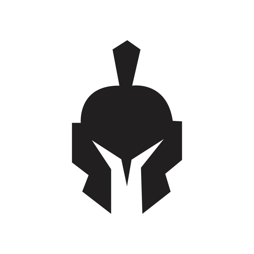 spartansk gladiator logotyp mall vektor