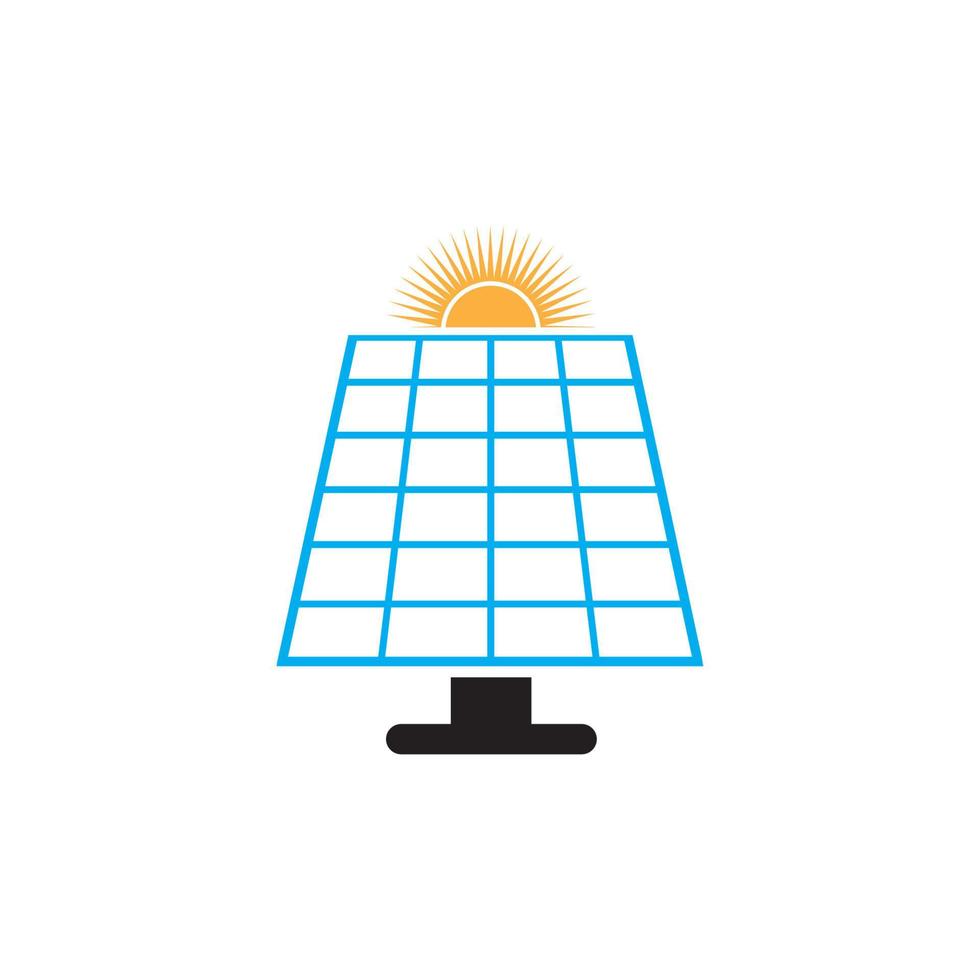 Solar-Logo-Energie-Symbol vektor