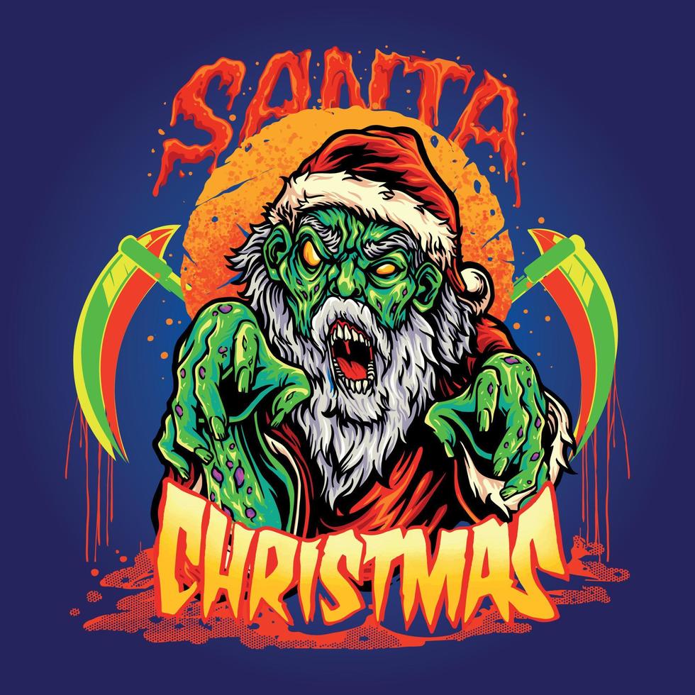 santa jul - jul t-shirt design, årgångar t-shirt, vektor, jul träd, vektor