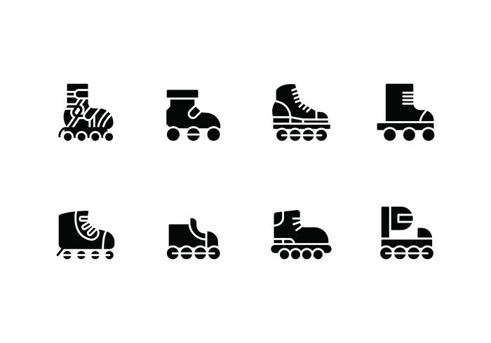 Rollerblade gesetzt Vektor-Icons vektor