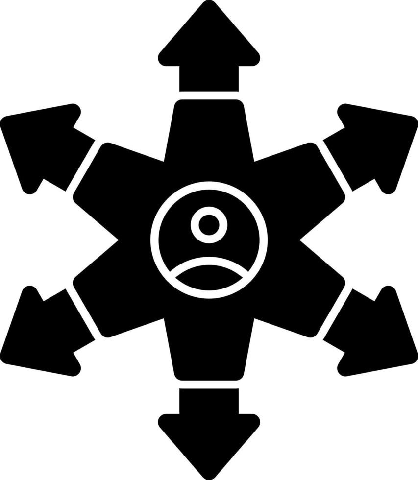 Verteilungsvektor-Icon-Design vektor