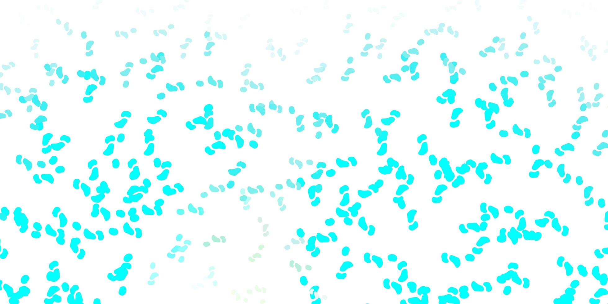 ljusblå, grön mall med abstrakta former. vektor
