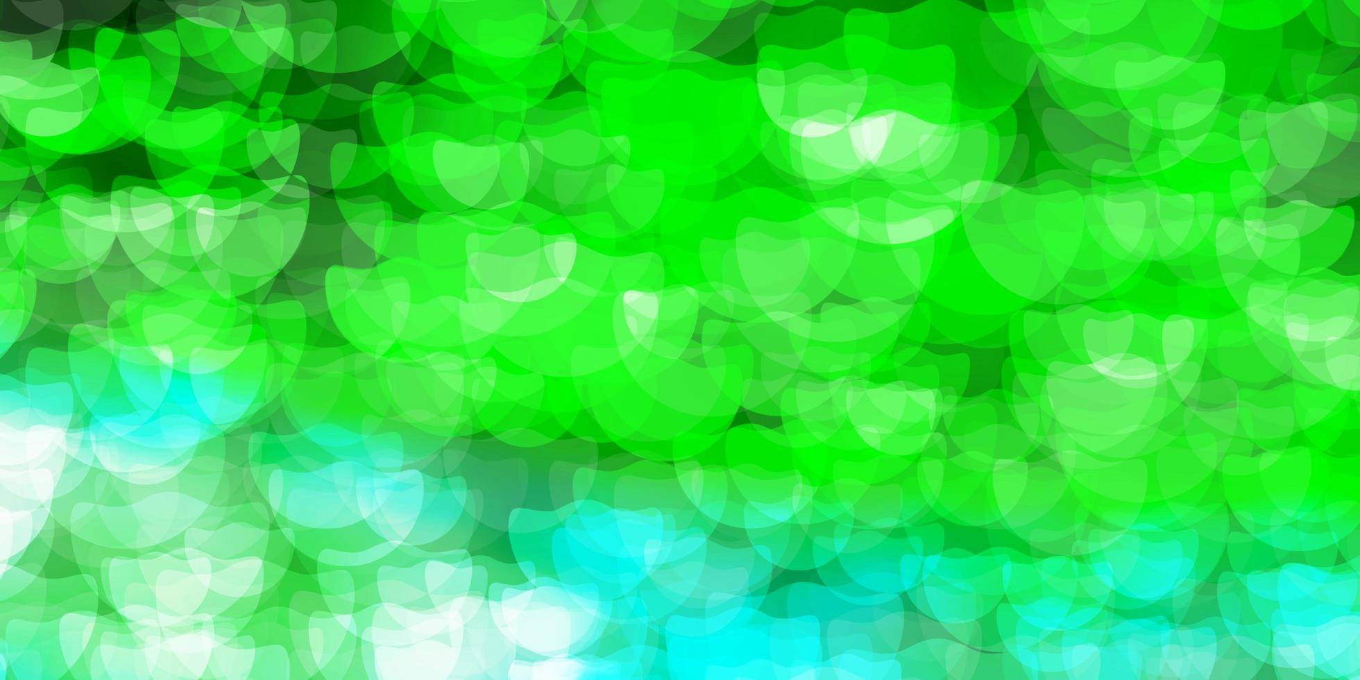 hellgrüner Hintergrund mit Kreisen. vektor