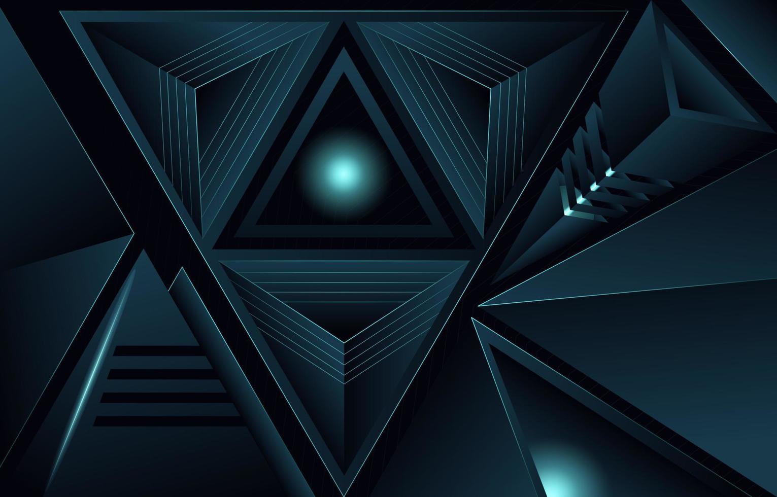 abstrakte schwarze Dreiecksform vektor