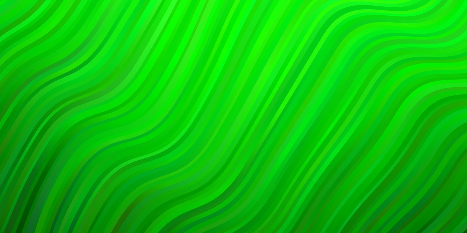 ljusgrön layout med kurvor. vektor
