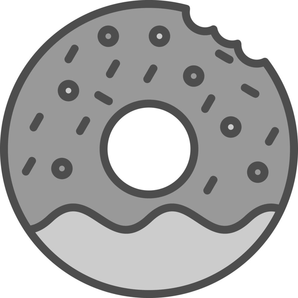 Donut-Vektor-Icon-Design vektor