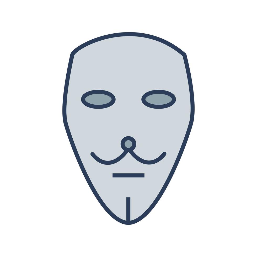 Vektorsymbol mit zwei Masken vektor